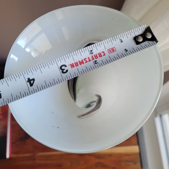 Large White and Black Swirl Glass Vase Black Clear Glass White 16.5" Tall Approx - Picture 12 of 14